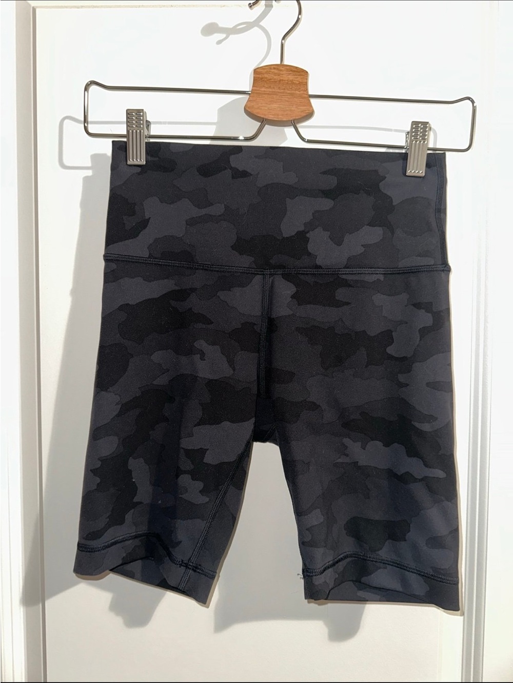 Black Gray Camo  Bike Shorts